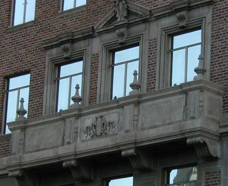 balcony of the Security Building on Van Buren and Central in Phoenix