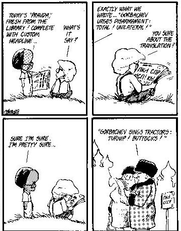 Gorbachev sings tractors: Turnip!  Buttocks!