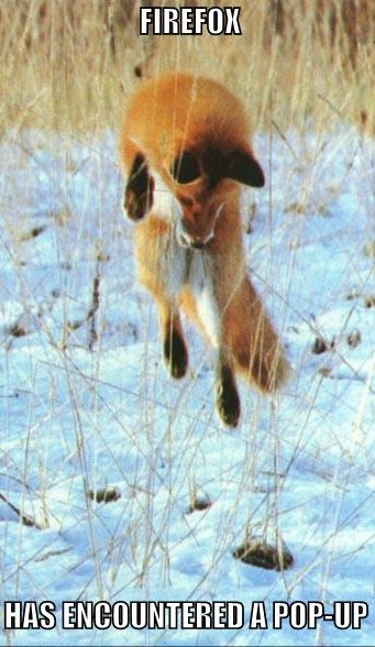 firefox has encountered a pop-up