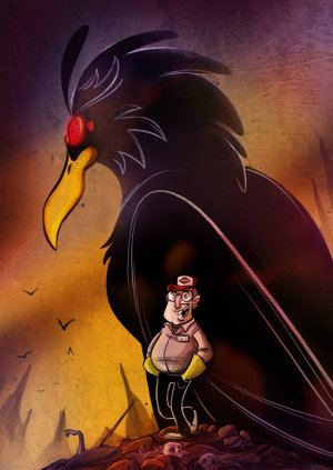smaller version of Penny Arcade's Deep Crow Poster