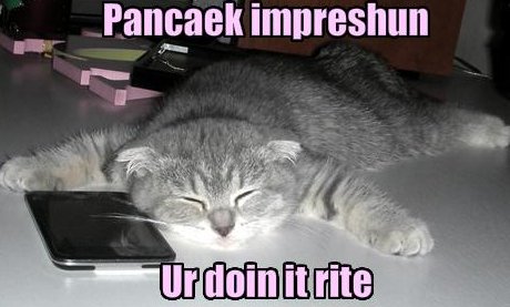 pancake impression, you're doing it right