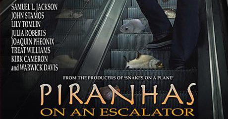 This is slightly less silly than 'Yaks on a Yacht' Piranhas on an Escalator