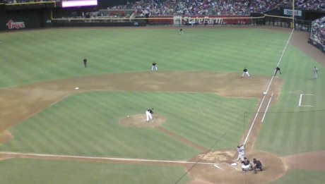 the view from the suite we sat in watching the Diamondbacks lose horribly