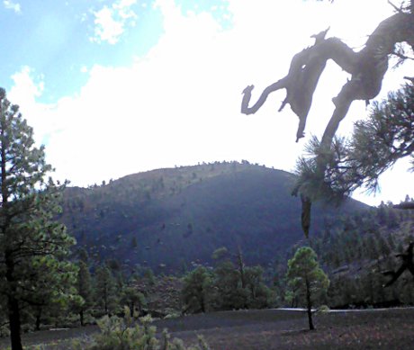 thousand-year-old BOOM Sunset Crater near Flagstaff during the day