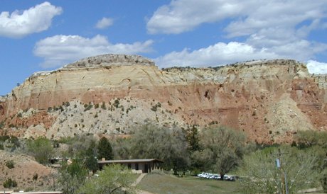 Ghost riders in the kitchen! the main building at Ghost Ranch