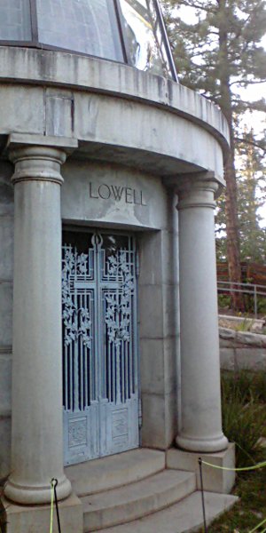 Glad I didn't live to see the 'dwarf planet' thing... Lowell Mausoleum in Flagstaff