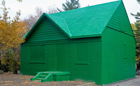 We're going to need a bigger game board. full-size Monopoly house