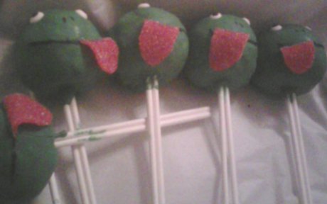 cake pops that look like frogs