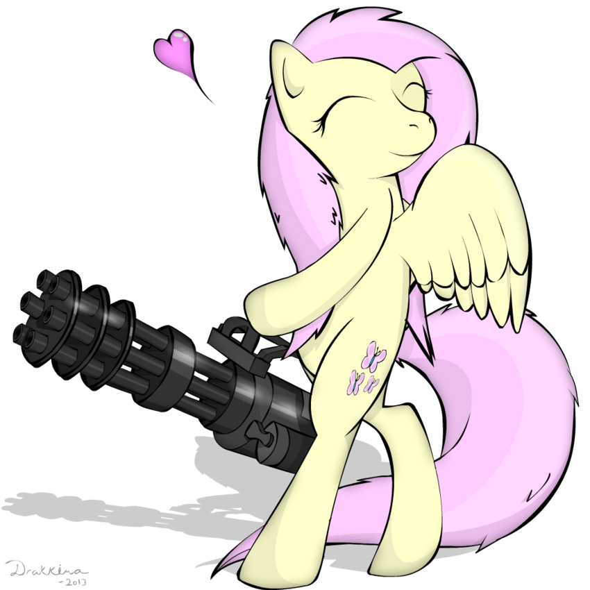 A pony with a minigun.
