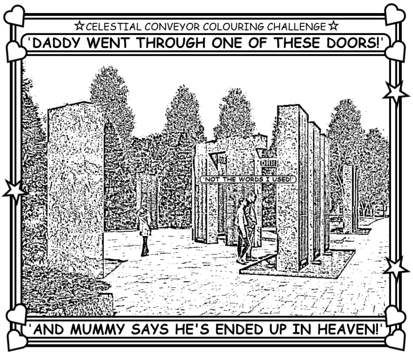 Coloring book page about a Russian who died.