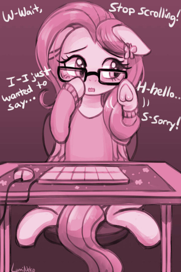 A pony asks you to stop scrolling.