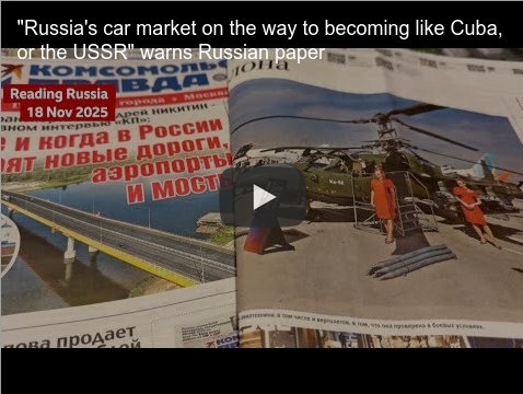 Russian car market is looking more like Cuba's or the USSR's than anything modern.