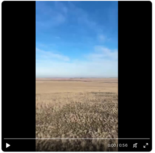Still from a video about a failed Russian missile launch.