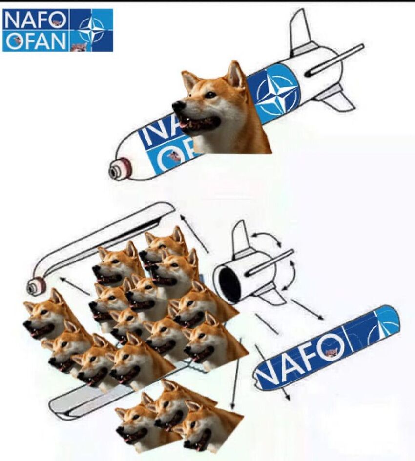 A NAFO/OFAN bomb which is absolutely jam-packed with fellas.