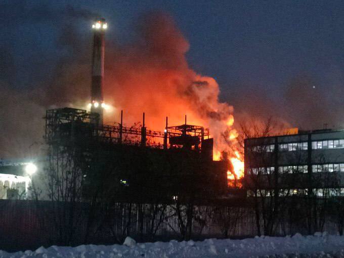 A Russian coke plant is no longer producing coke because it's on fire.