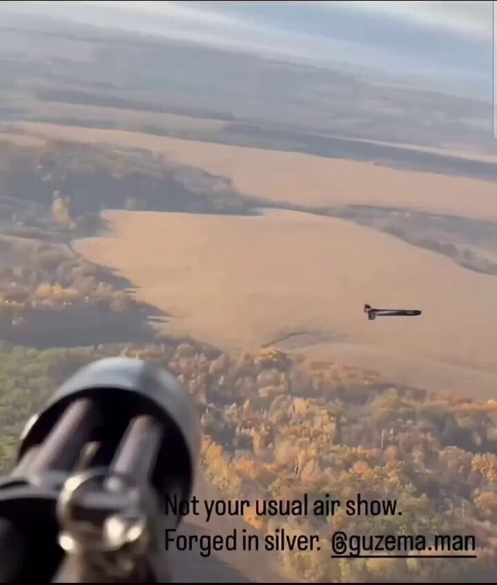 Short video of minigun vs. Shahed.