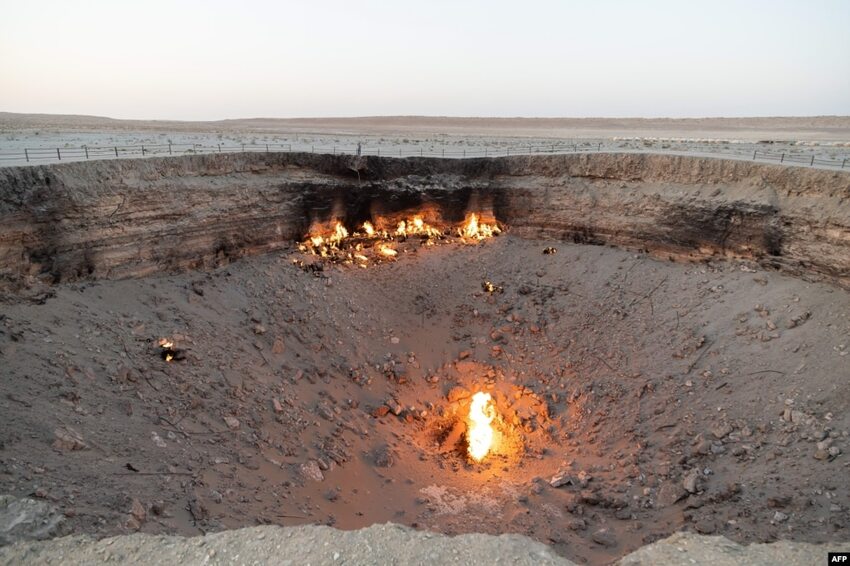 Darvaza crater in Turkmenistan is much less fiery than it used to be, and new wells may extinguish it completely.